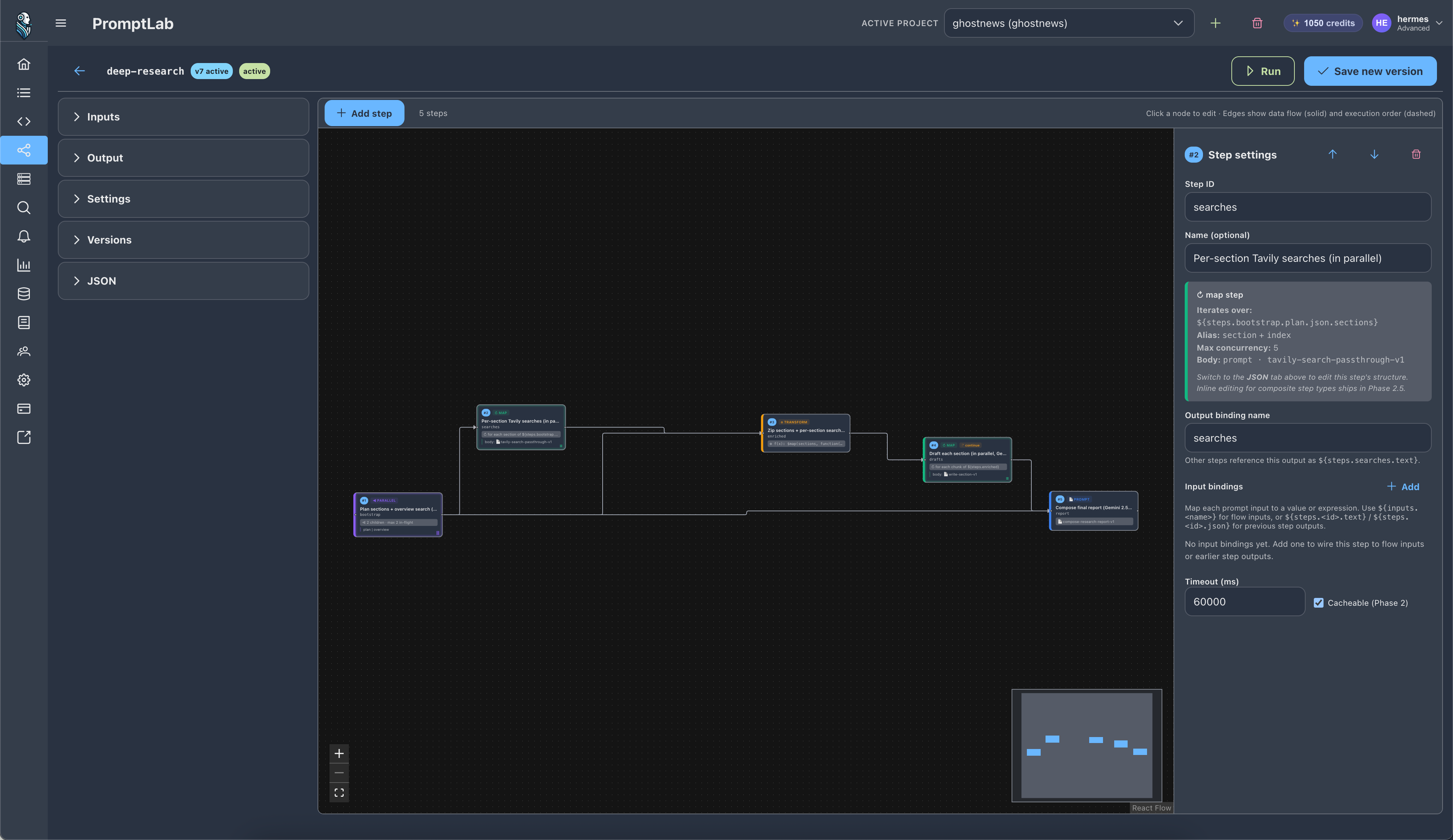 Dashboard screenshot